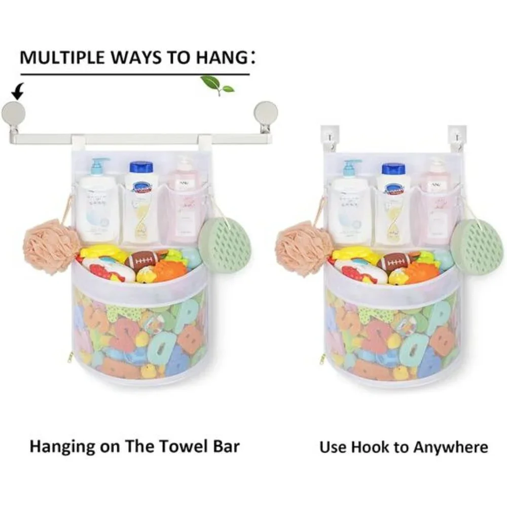 Baby Bath Toy Organizer, quick drying， and mould proof, Multiple-Suspension